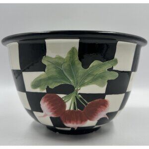 Stephanie Stouffer Certified International Ceramic Radish Painted Serving Bowl